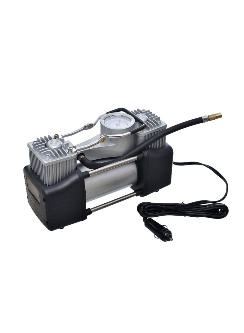 Double Cylinder Professional Air Compressor With Tool Kit - Tire Air Compressor Inflator Wit Tools Kit - Image 4